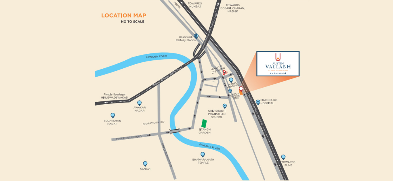 Austin Vallabh Location Map