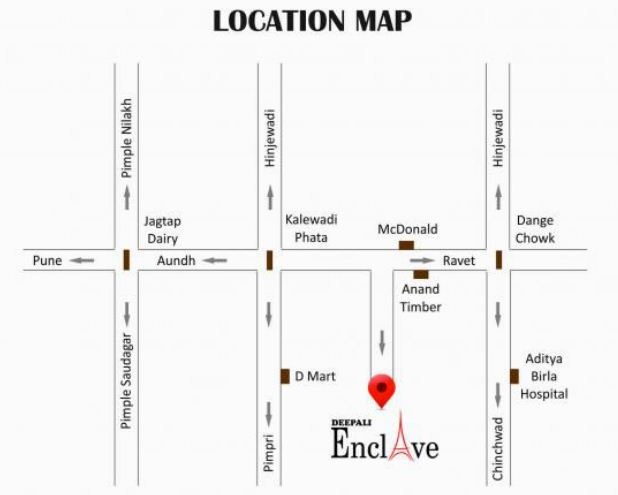 Bahirat Deepali Enclave Location Map