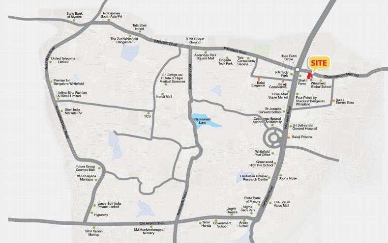 Balaji Aavaas Location Map