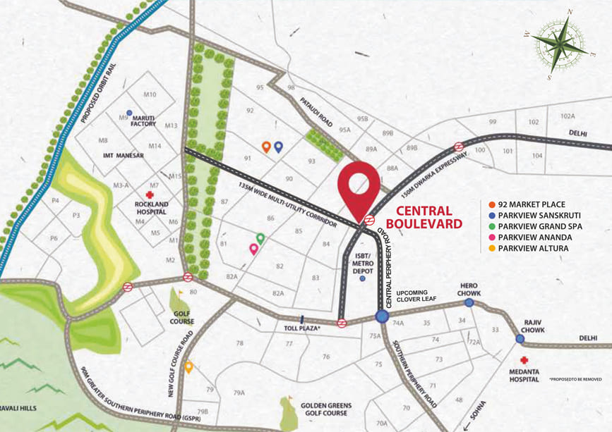 Bestech Central Boulevard Location Map
