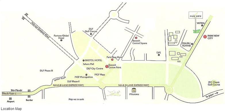 Bestech Park View City 2 Location Map