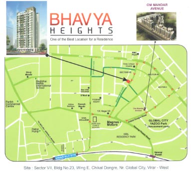Bhavya Heights Location Map