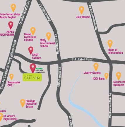 Bhoomi Celestia Location Map