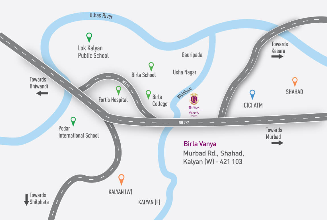 Birla Estates Vanya Location Map