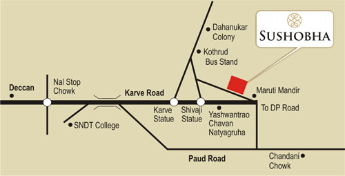 Blue Sushobha Location Map