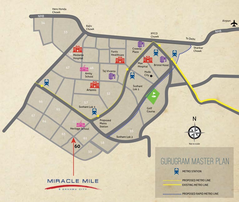 Brahma Miracle Mile Location Map