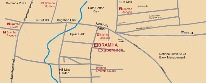 Bramha Exuberance Location Map