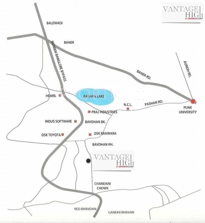 Bramha Vantage Location Map