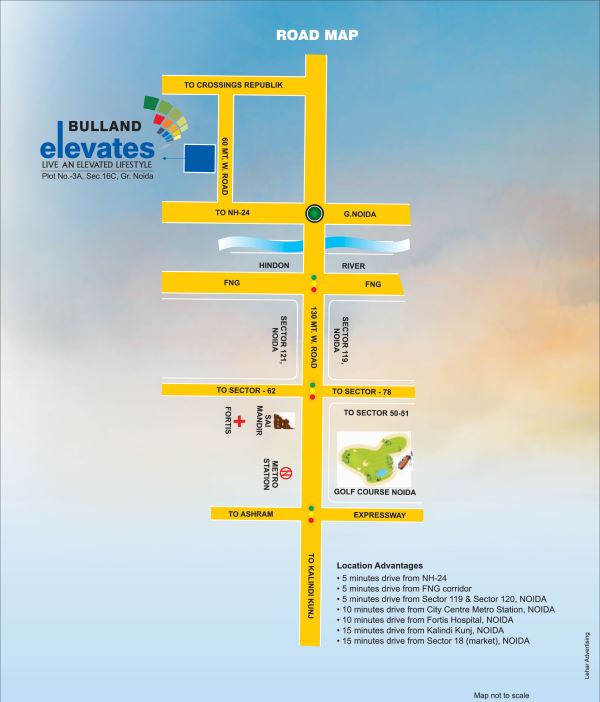 Bulland Elevates Location Map