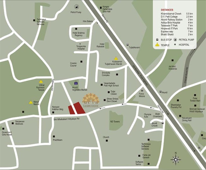 Bunty Mayur Samruddhi Location Map