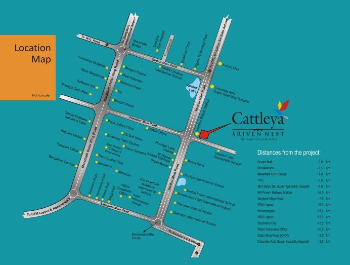 Cattleya Sriven Nest Location Map