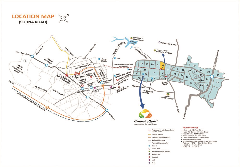 Central Park Mikasa Plots Location Map