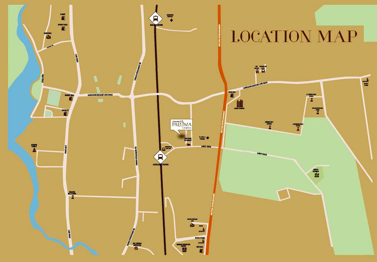 Chandak Paloma Location Map