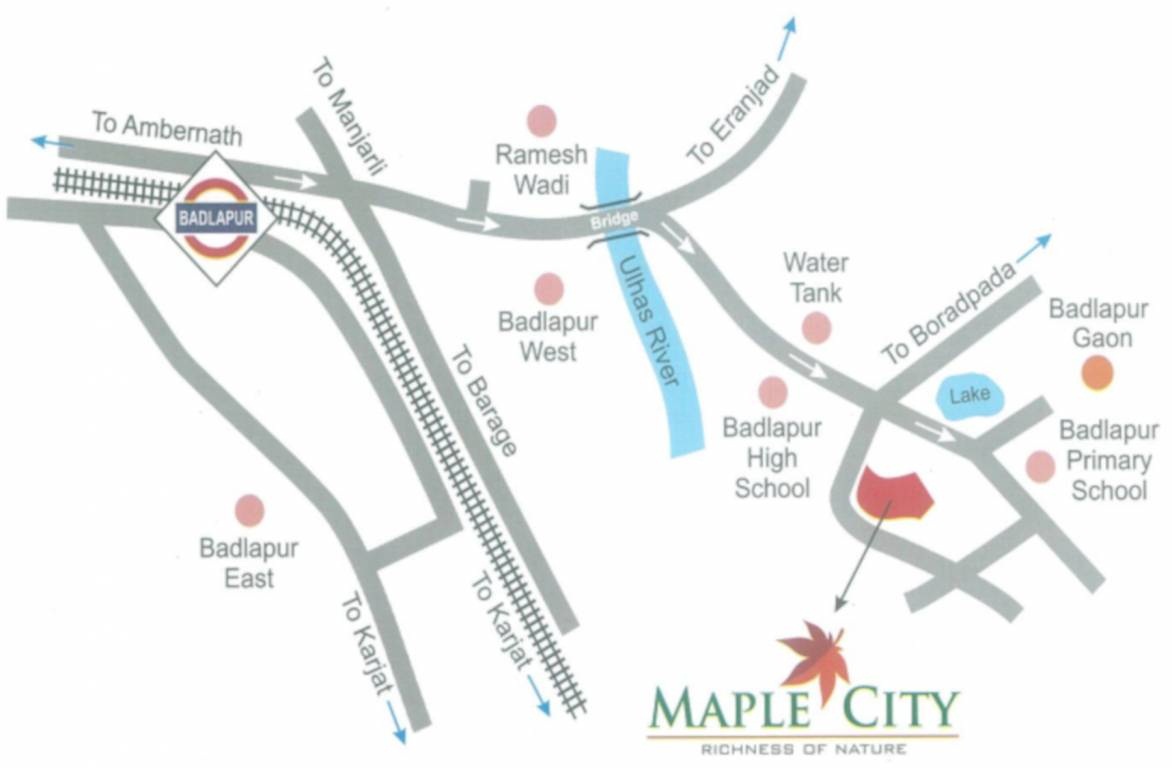 Chintamani Maple City Location Map
