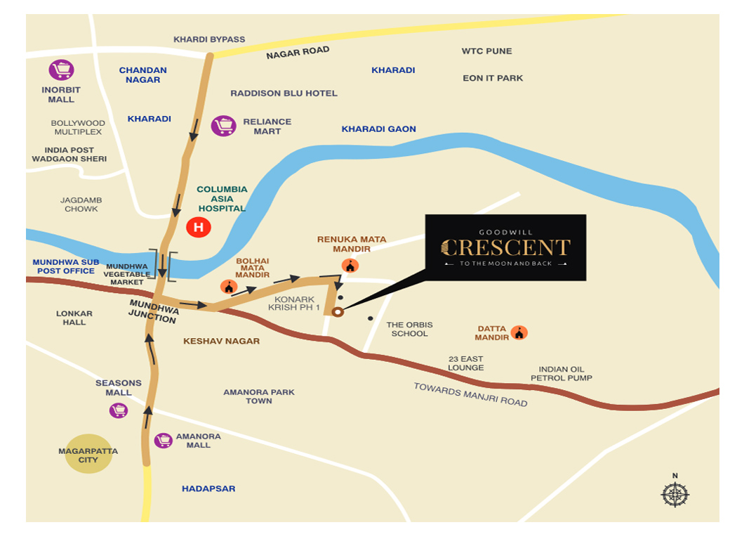 Choice Goodwill Crescent Location Map