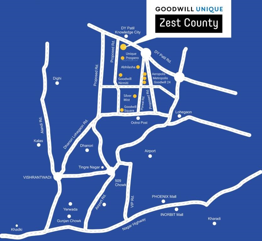 Choice Zest County Location Map