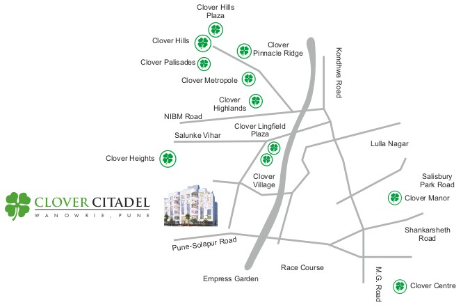 Clover Citadel Location Map