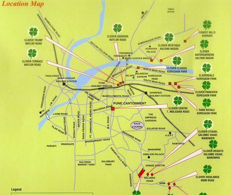 Clover Village Location Map