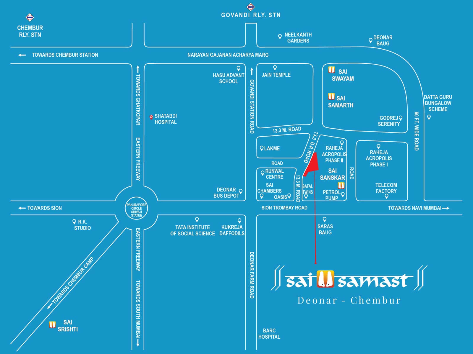 Concrete Sai Samast Location Map
