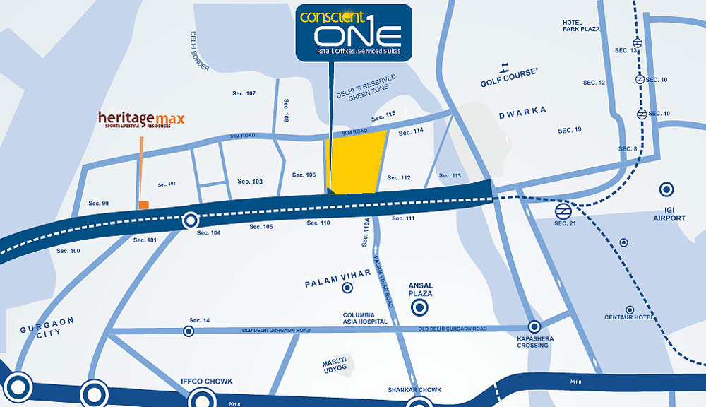 Conscient One Location Map