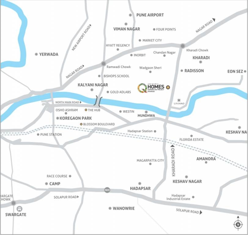 Darode Shriniwas Q Homes Location Map
