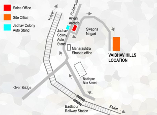Dbr Vaibhav Hills Location Map