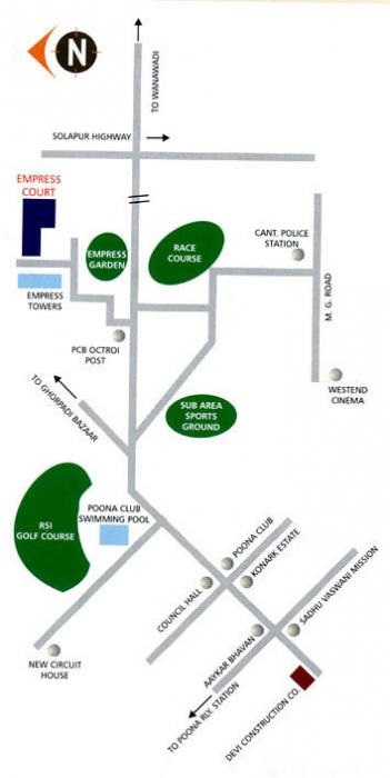 Devi Empress Court Location Map