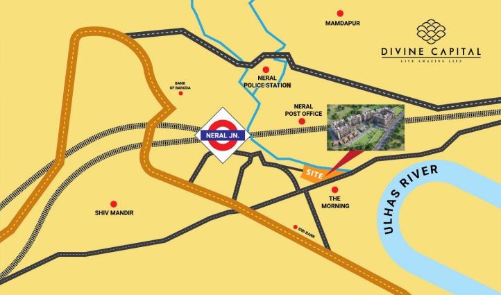 Dharti Divine Capital Location Map