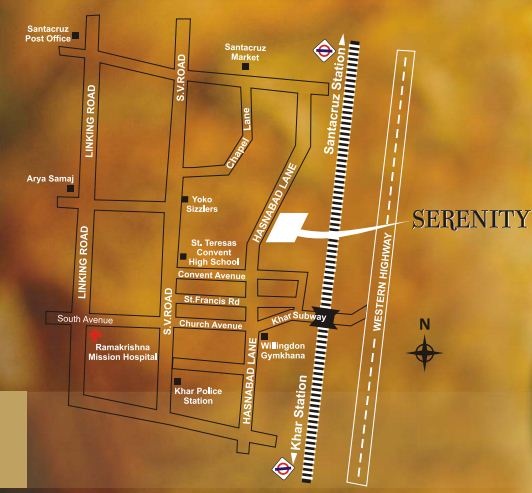 Dheeraj Serenity Location Map