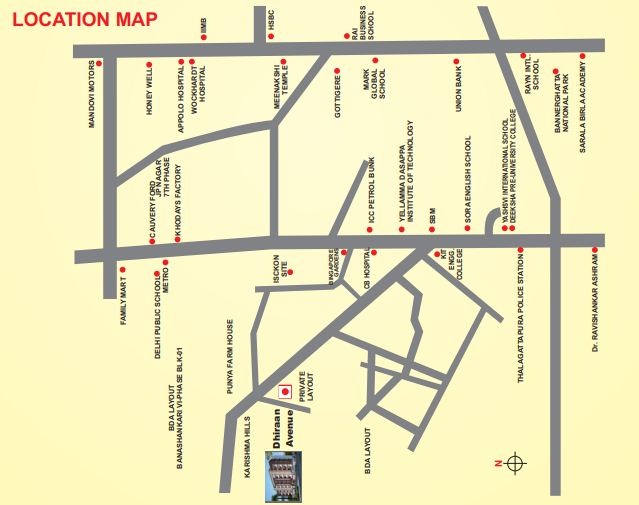 Dhiraan Avenue Location Map