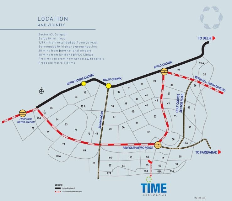 Dhoot Time Residency Location Map