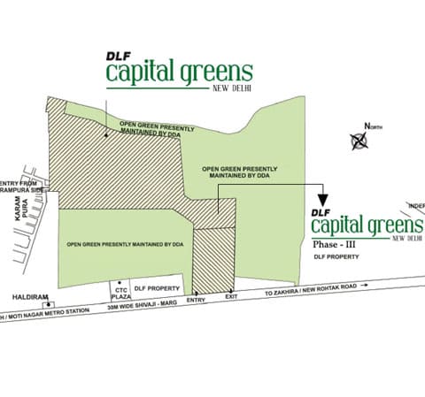 Dlf Capital Greens Location Map