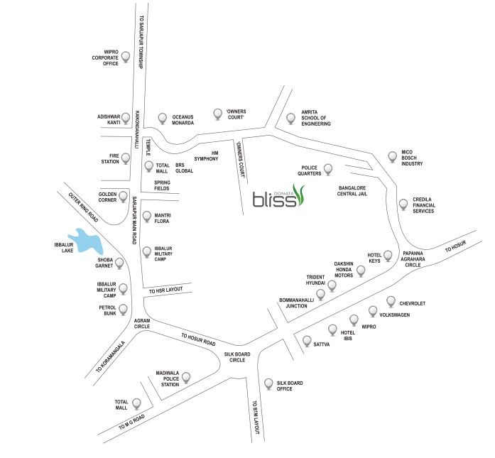 Donata Bliss Location Map