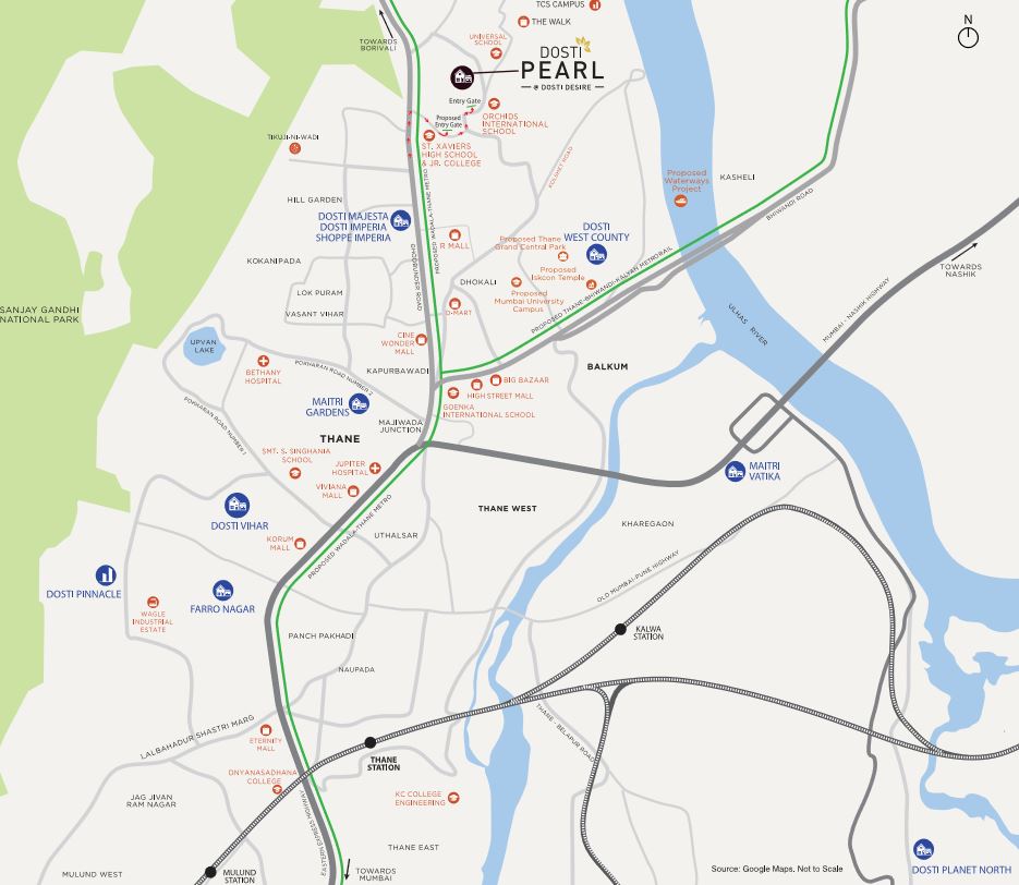 Dosti Joy Location Map