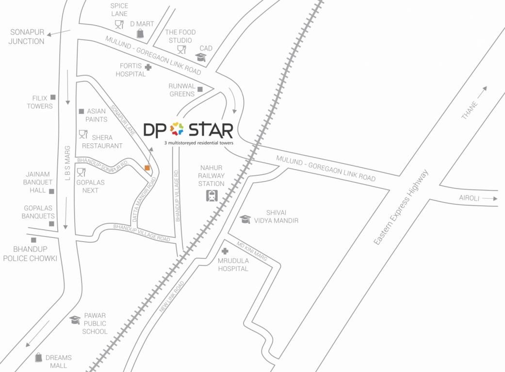 Dp Star Location Map