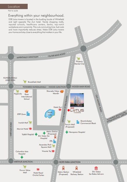 Dsr Lotus Towers Location Map