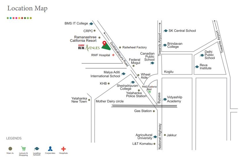 Dsr Rr Avenues Location Map