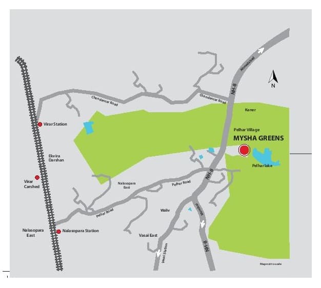 Dudhwala Mysha Greens Location Map