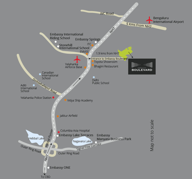 Embassy Boulevard Location Map