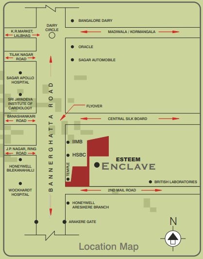 Esteem Enclave Location Map