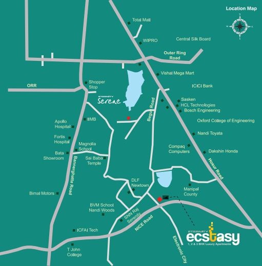 Eternity Ecstasy Location Map