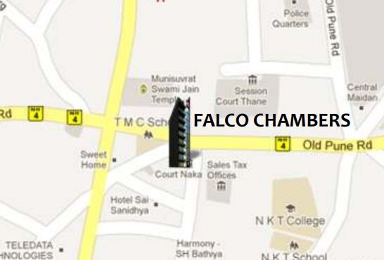 Falco Chambers Location Map