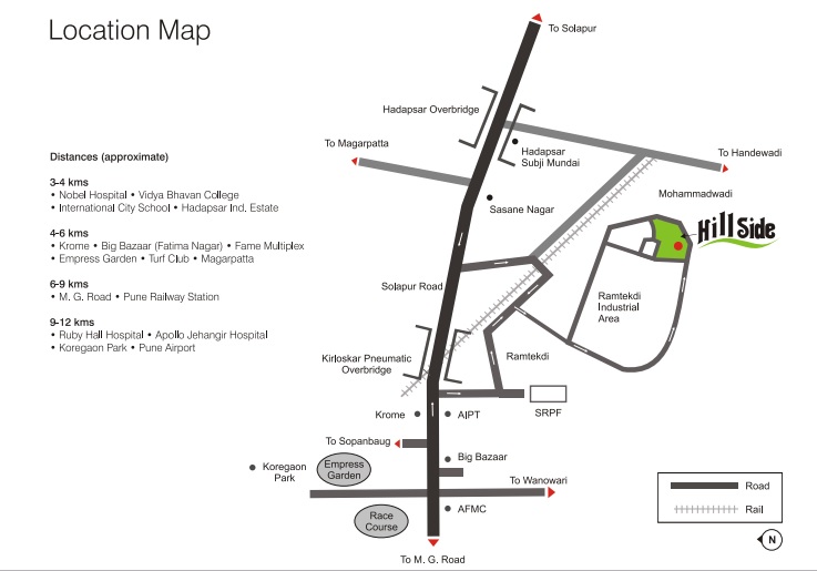 G Corp Hillside Location Map