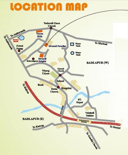 Gajraj Mrunali Paradise Location Map