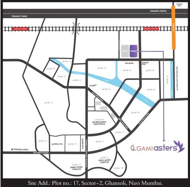 Gami Asters Location Map