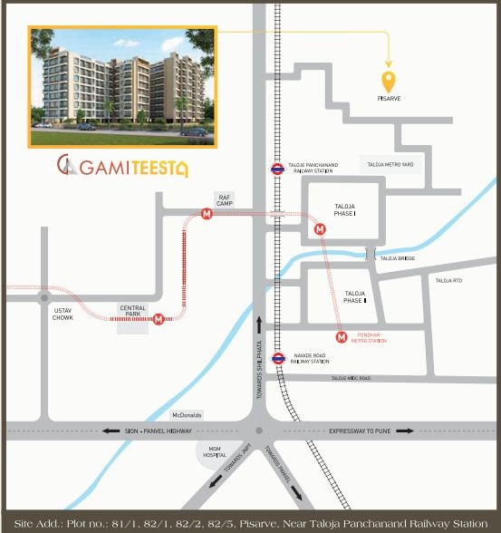 Gami Teesta Location Map