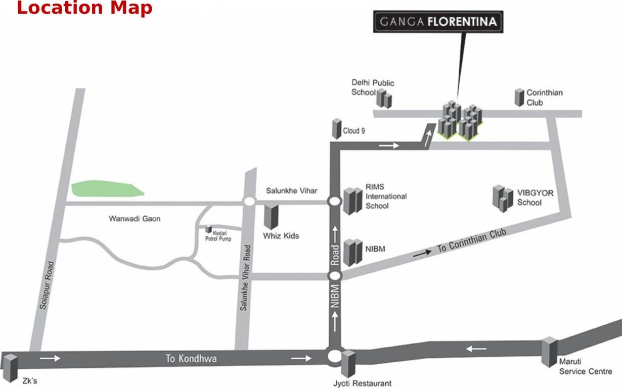 Ganga Florentina Location Map