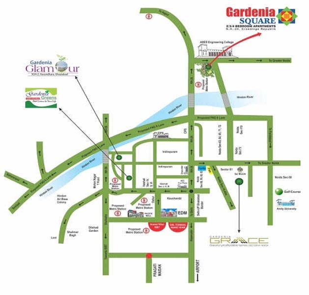 Gardenia Glamour Location Map