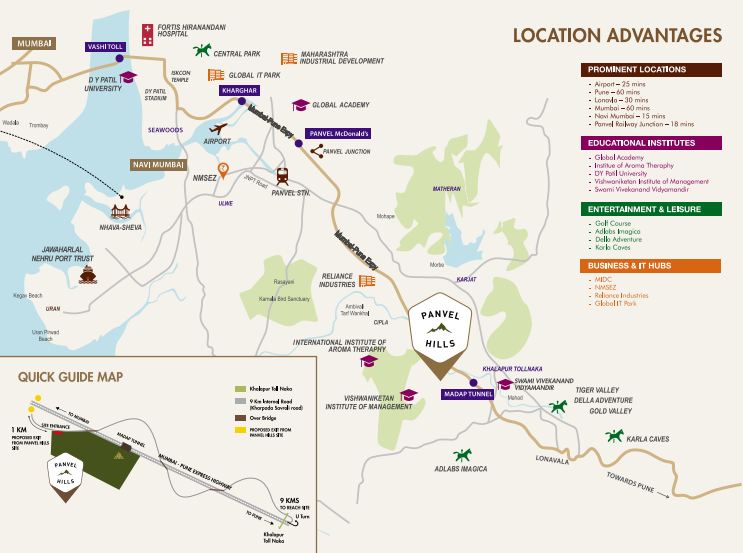 The Pyramid Location Map Panvel, Mumbai