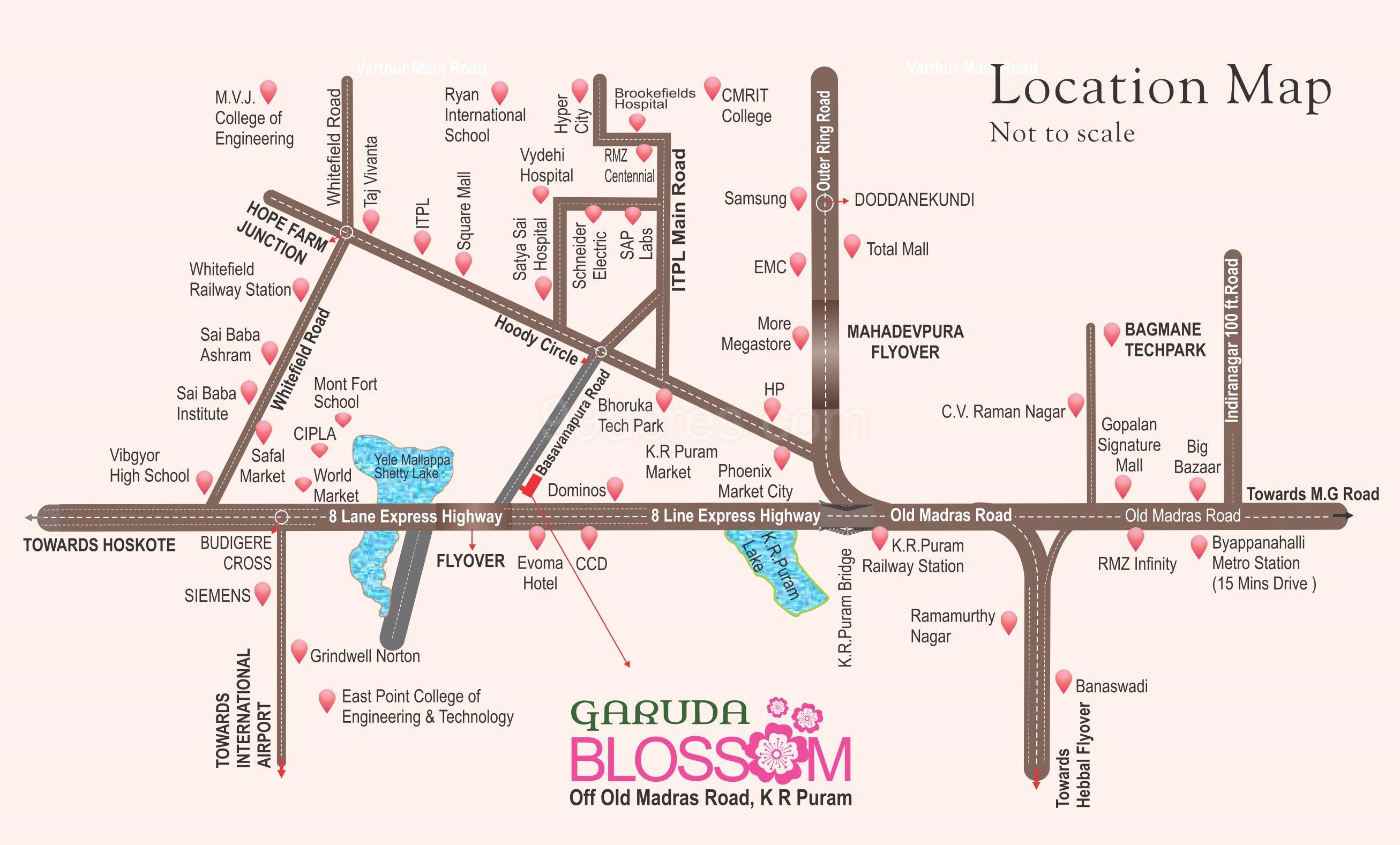Garuda Blossom Location Map